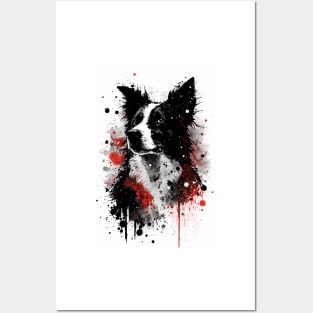 Border Collie Portrait Posters and Art